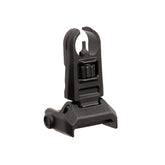 Close-up of MBUS Pro Hooded Front Sight post widths: .040" and .060".